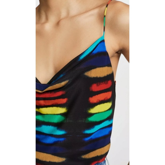 🎀SOLD🎀Alice + Olivia Harmon Rainbow Tie Dye Tank - Picture 4 of 8